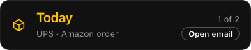 UPS · Amazon order — arrives today